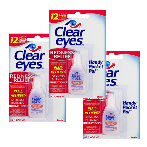 Clear Eyes® Redness Relief, 3-pack - ClearEyesKungen
