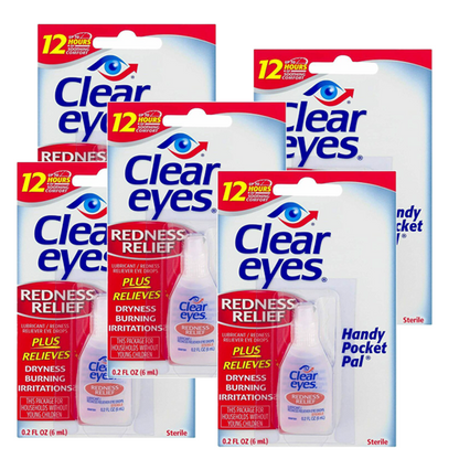 Clear Eyes® Redness Relief, 5-pack