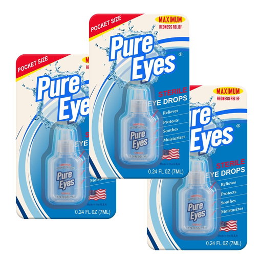 Pure Eyes® Maximum Redness Relief, 3-pack