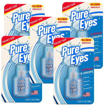 Pure Eyes® Maximum Redness Relief, 5-pack